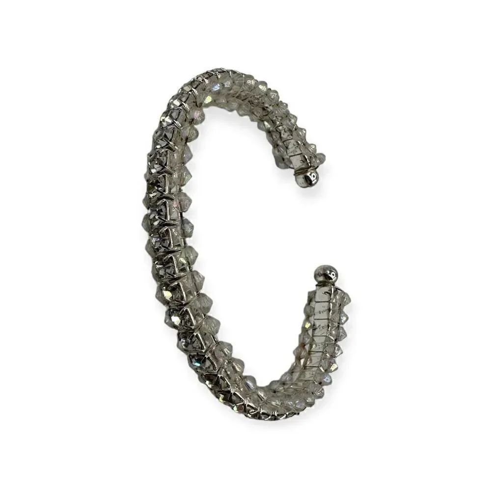 Rhinestone cuff bracelet vintage costume